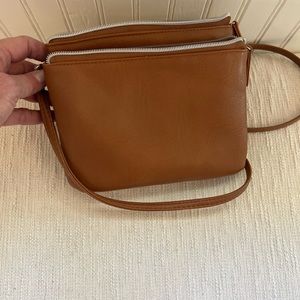 Crossbody bag double pocket